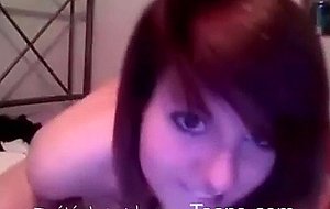 Slut british teen uses her hairbrush as a vibrator