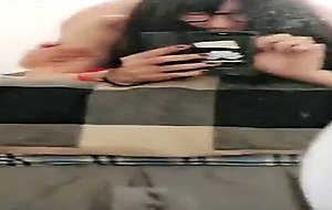 Chinese shemale jelly qiao play with her sugar daddy