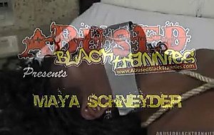 Bound black maya schneyder banged