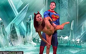 Smalltits teen plowed by superman 