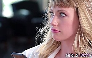 Sexy lesbian fingering and licking 