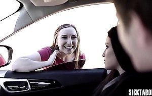 Young couple pick up teen and fuck her 