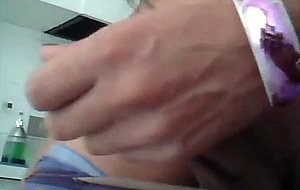 Extreme close-up posing with a brazil tgirl