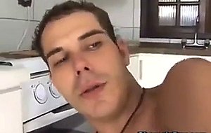 On kitchen shemale sex fucking guy bareback