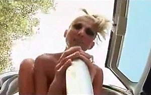 Blonde slut with a baseball bat in her cunt free porno 4b