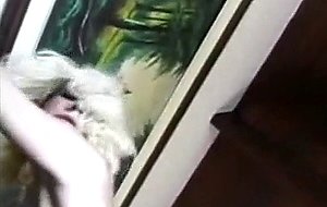 Flat chested tranny ramming on the sofa