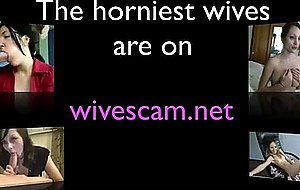 Submissive milf deepthroats husband