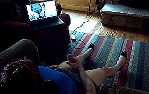 Cd watching porno & wanking