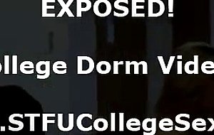 Group of teen amateur babes sucking cock in college