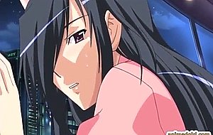 Japanese anime nurse dildoed ass and pussy