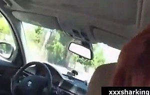 Horny Naked Redhead Blows And Rides Bf Cock In His Car