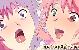 Shemale anime threesome