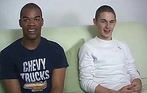 Blindfolded boy gets dick sucked