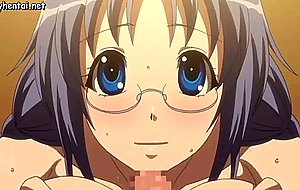 Hentai freting cock with her tits