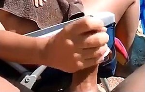 Amateur public handjob compilation 