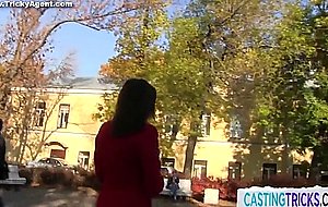 Dick sucking babe with perky tits fucked 