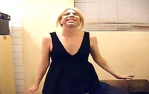 Amateur cd in black dress solo