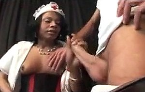 Horny nurse blows & fucks with her patient