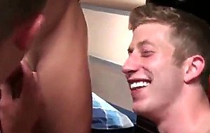 Two boys suck dick at dorm room party