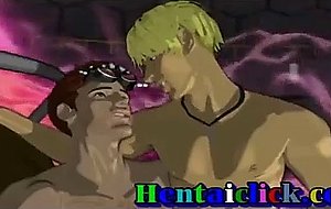 Muscular hentai gay having sex hardcore and cummed orgy