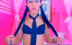 Sexy teen princess masturbates