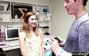 Nasty cuckold bf makes his chick fuck dick 