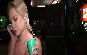 Hot Blonde Looking For Some Action In The Cab