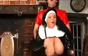 Big Chested Chubby Nun Fucks & Sucks