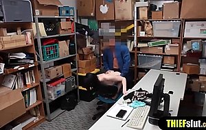 Gothic looking teenie chick got busted 