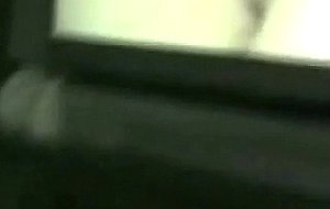 Cute girlfriend masturbates while watching porno 