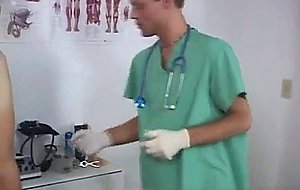 Twink video the doctor put on a pair of gloves and