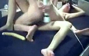 Wife tied to the bed and fucked blindfolded