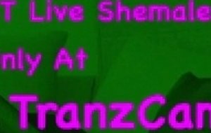 Sexy redheaded shemale vibrator and masturbation cam show