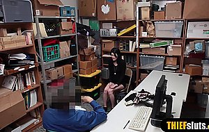 Pale skinned teen criminal punish fucked by a perv cop