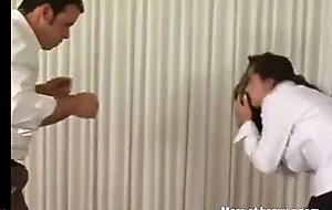 Husband beating up his wife
