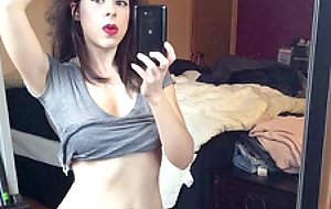This sweet brunette amateur is very pretty