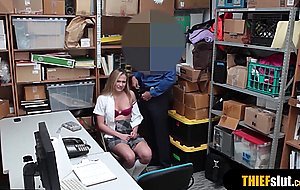 Blonde exchange student rough fucked by a horny cop