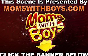 Hot blonde mom grants stepsons wish for sex