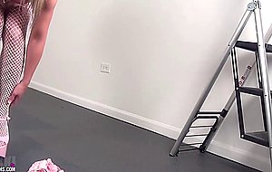 Baby oil and pasties honey solo masturbation