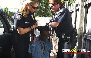 Cops doing porn outdoors with a rasta dude with massive cock Check the full video on the website