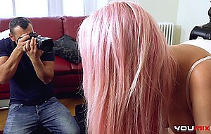 Youmixporn blue-eyed busty bombshell angel wicky tricked into fucking a fake photographer