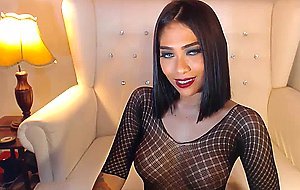 Horny Shemale Rubbing her Big Cocks On Cam