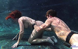 Horny mature babe andi james fucked underwater