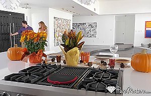 Mature MILF in Brand New Kitchen
