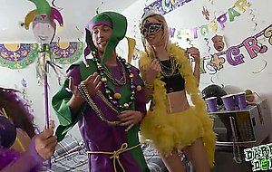 Cosplay College Orgy at Party 