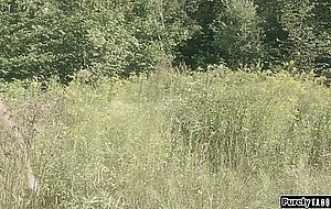 Researcher masturbate on mysterious woman sucking off a guy