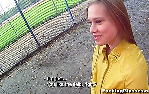 Fucking glasses - emma - fucked on a construction site