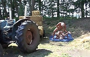 An old geezer fucking a sweet slut in the forest