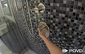 POV Shower Fuck with Pale Skinny Russian Chick