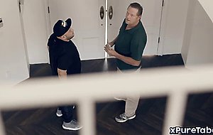 Father whores his own 18yo dauther Athena Rayne